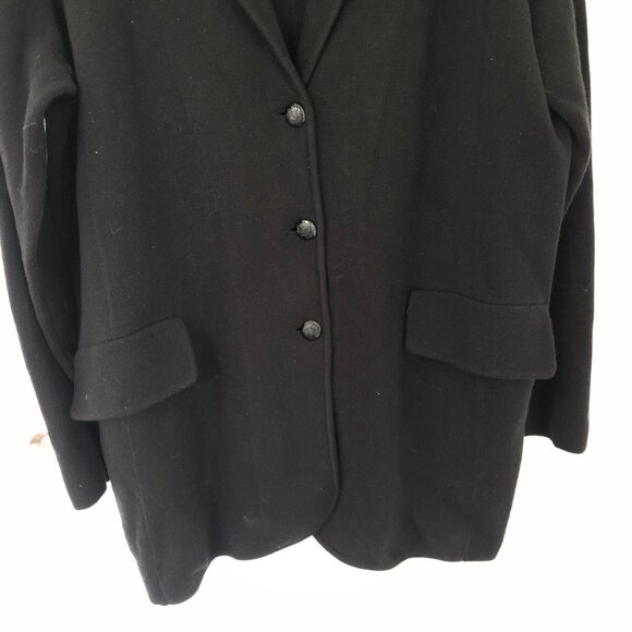 Ralph Lauren Women's Black Combed 100%Cotton Blazer Suit Jacket Plus Size XL - Picture 5 of 10